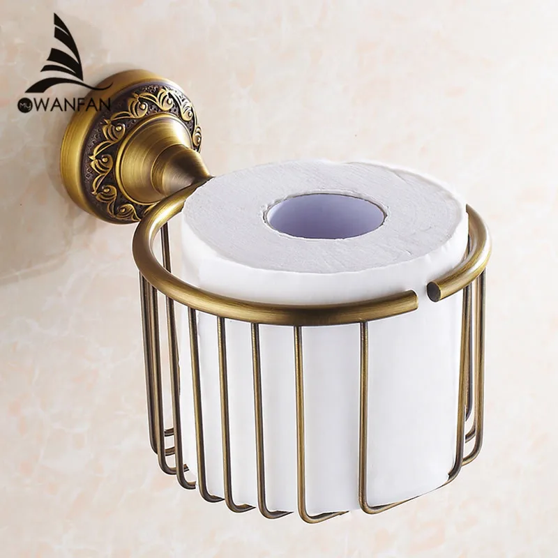 Paper Holders Antique Brass Wall Shelf Toilet Paper Roll Tissue Basket Shampoo Storage Bathroom Accessories Paper Rack 3722
Paper Holders Antique Brass Wall Shelf Toilet Paper Roll Tissue Basket Shampoo Storage Bathroom Accessories Paper Rack 3722