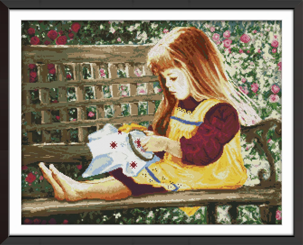Embroidered girl cross stitch kit aida 14ct 11ct count print canvas stitches embroidery DIY handmade
Embroidered girl cross stitch kit aida 14ct 11ct count print canvas stitches embroidery DIY handmade