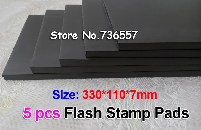 5pcs 330x110x7 mm Flash Stamp Pad Cushion Rubber Stamp Plate Materials Photosensitive Self inking Stamping Making
5pcs 330x110x7 mm Flash Stamp Pad Cushion Rubber Stamp Plate Materials Photosensitive Self inking Stamping Making
