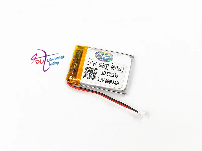 JST 1.25mm 2pin 10 x 3.7V 500mAh 602535 Lithium Polymer LiPo Rechargeable Battery connector For Mp3 GPS bluetooth Camera watch
JST 1.25mm 2pin 10 x 3.7V 500mAh 602535 Lithium Polymer LiPo Rechargeable Battery connector For Mp3 GPS bluetooth Camera watch