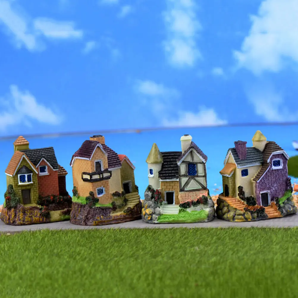 Resin House Miniature Fairy Garden Ornaments Micro Landscape Home Decoration Resin Crafts 4 styles Random
Resin House Miniature Fairy Garden Ornaments Micro Landscape Home Decoration Resin Crafts 4 styles Random