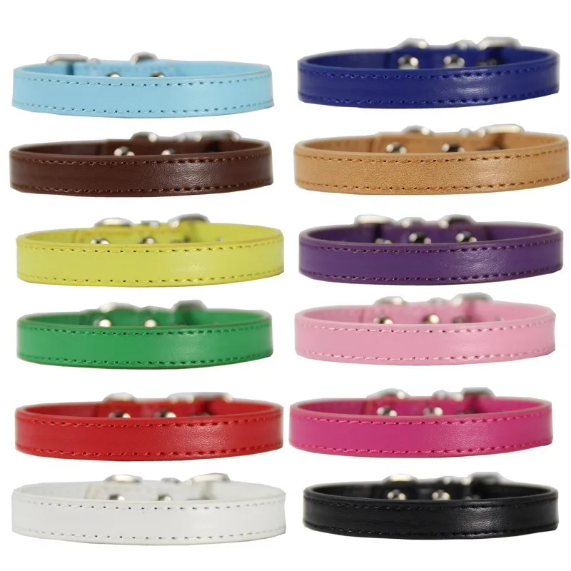 Solid Color Dog Collar PU leather Safety Adjustable Dog leash Pet Collar for Small Medium Large Dogs Pug Dog Accessories
Solid Color Dog Collar PU leather Safety Adjustable Dog leash Pet Collar for Small Medium Large Dogs Pug Dog Accessories