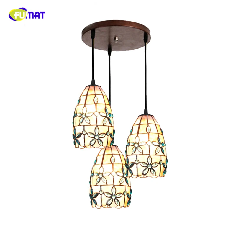 FUMAT 3 Lights 5" Tiffany Pendant Lights Indoor Lighting Natural Shell Blue Floral Lampshade Dining Room Kitchen Pendant Lamps
FUMAT 3 Lights 5" Tiffany Pendant Lights Indoor Lighting Natural Shell Blue Floral Lampshade Dining Room Kitchen Pendant Lamps