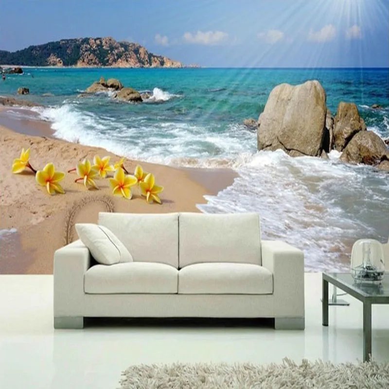 Beautiful Beach Sea Wave Photo Mural Wallpaper 3D Stereo Seaside Landscape Wall Painting Living Room Dining Room Romantic Murals
Beautiful Beach Sea Wave Photo Mural Wallpaper 3D Stereo Seaside Landscape Wall Painting Living Room Dining Room Romantic Murals