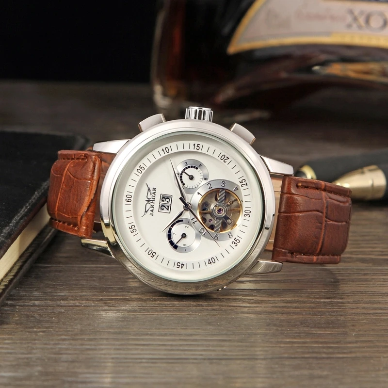 JARAGAR Top Brand Luxury Men Mechanical Wristwatches Automatic Men's Tourbillion Skeleton Watches For Male relogio masculino
JARAGAR Top Brand Luxury Men Mechanical Wristwatches Automatic Men's Tourbillion Skeleton Watches For Male relogio masculino