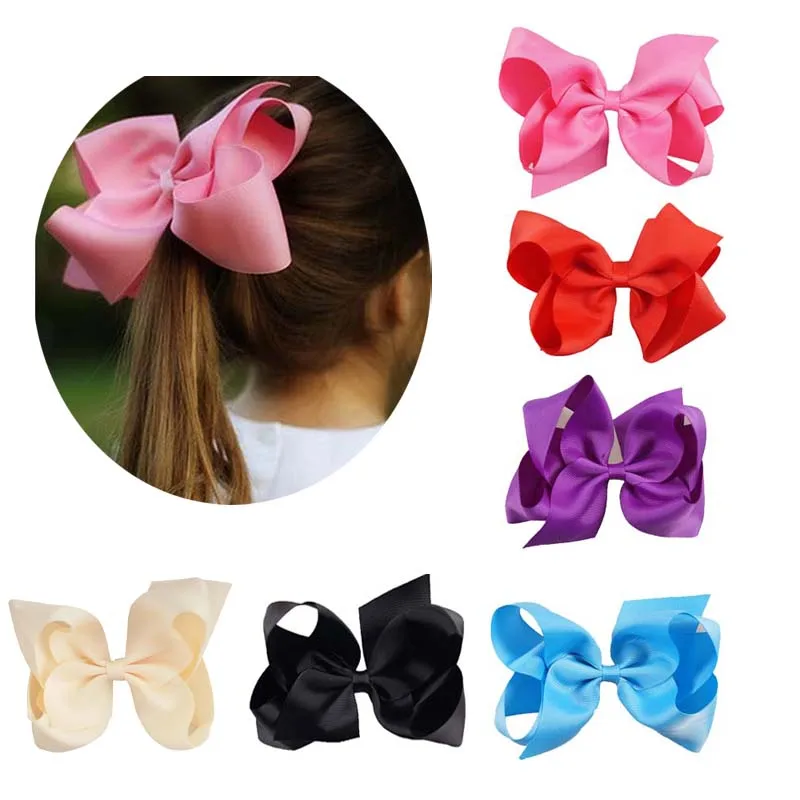 2Pcs/lot 6 Inch Solid Grosgrain Ribbon Hairbow Children Girls Hair Bows Clips Hair Accessories Dancing Hairpins
2Pcs/lot 6 Inch Solid Grosgrain Ribbon Hairbow Children Girls Hair Bows Clips Hair Accessories Dancing Hairpins