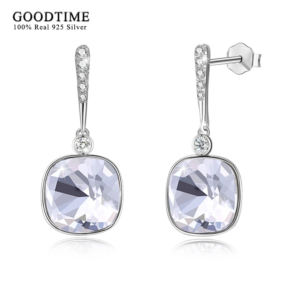 Earrings 925 Sterling Silver Earrings For Women Sparkling Square Crystal Dangle Earrings Fashion 925 Silver Jewelry Drop Earring
Earrings 925 Sterling Silver Earrings For Women Sparkling Square Crystal Dangle Earrings Fashion 925 Silver Jewelry Drop Earring