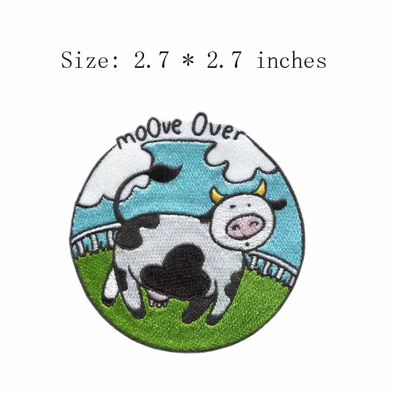 milch cow 2.7"wide embroidery patch for florida state/florida tebow/The New Zealand Farm