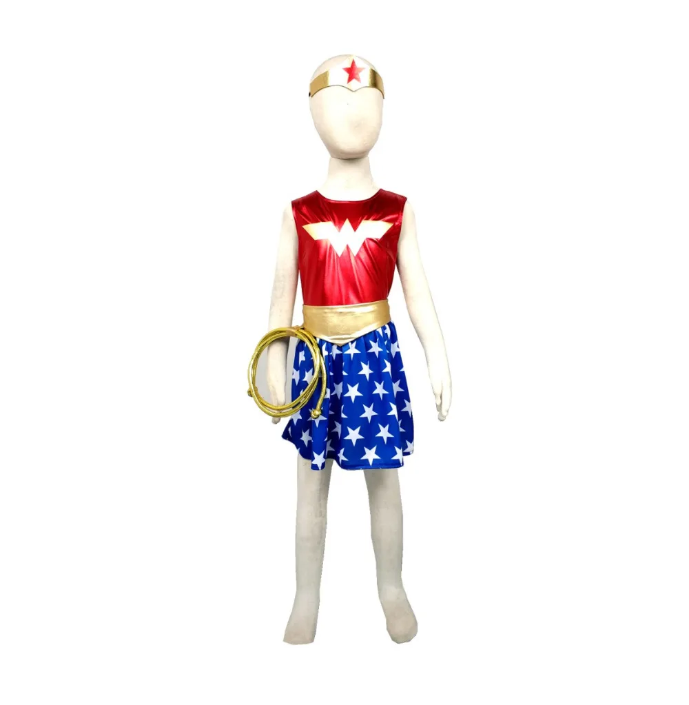 2020 супергероя для девочек платье пачка Лидер продаж костюм хеллоуина (3 9Years) Диана
