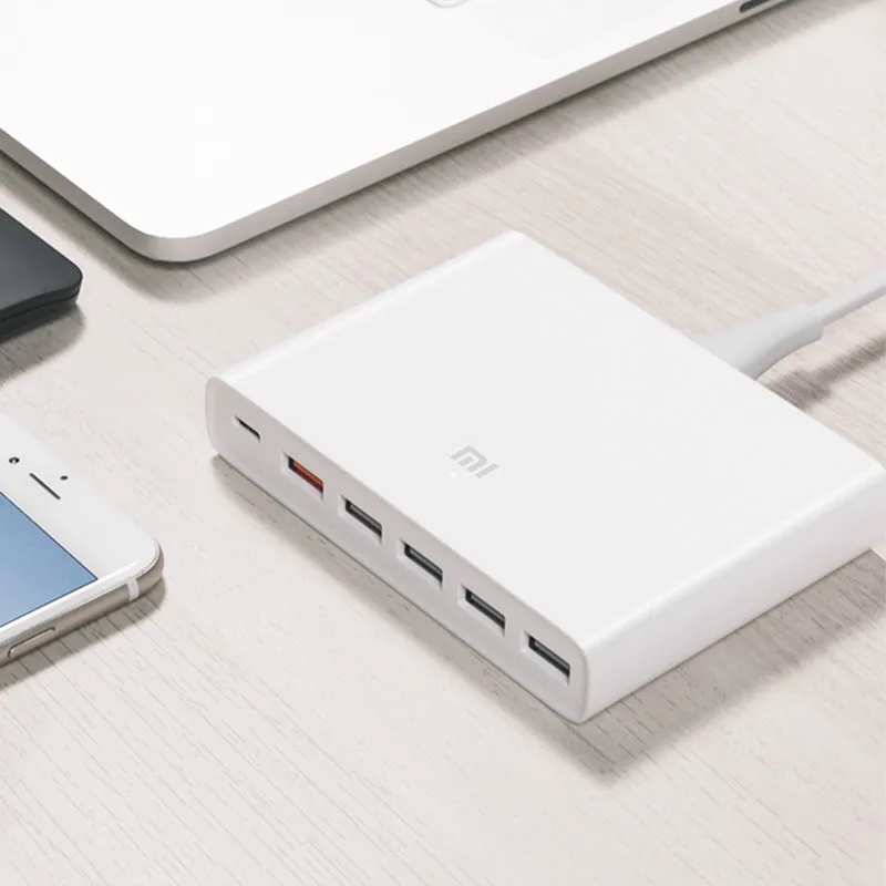 Original Xiaomi USB-C 60W Charger Output Type-C 6 USB Ports QC 3.0 Quick Charge 18W x2 + 24W(5V=2.4A MAX) For Cell Phone Tablet
Original Xiaomi USB-C 60W Charger Output Type-C 6 USB Ports QC 3.0 Quick Charge 18W x2 + 24W(5V=2.4A MAX) For Cell Phone Tablet