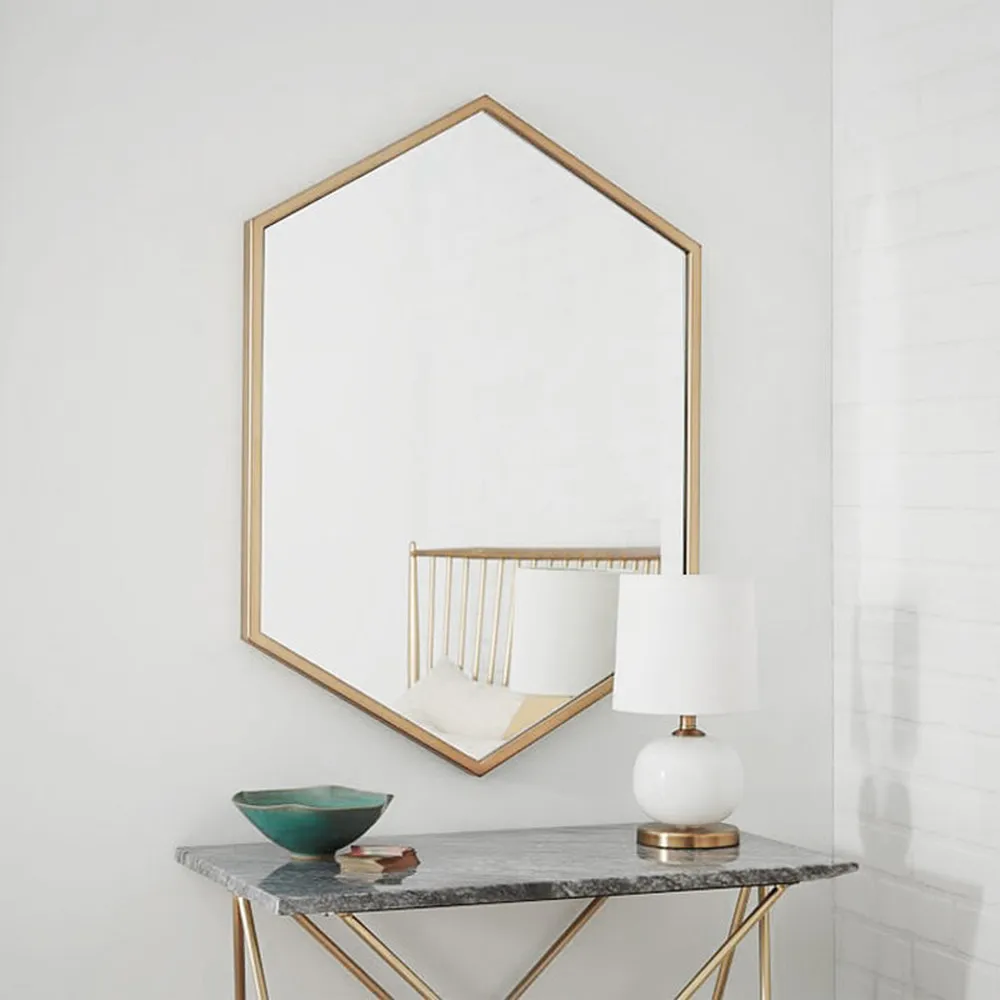 Nordic Hexagon mirror bathroom mirror makeup mirror wrought iron vanity mirror decorative mirror wall mounted LO681624
Nordic Hexagon mirror bathroom mirror makeup mirror wrought iron vanity mirror decorative mirror wall mounted LO681624