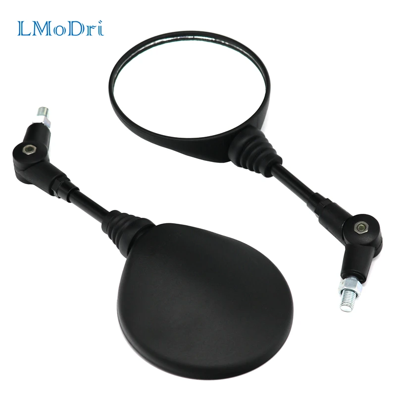 

LMoDri Black Universal Foldable Motorcycle Mirror motorbike Side Mirrors Rearview Mirror 8mm 10mm For Honda Suzuki