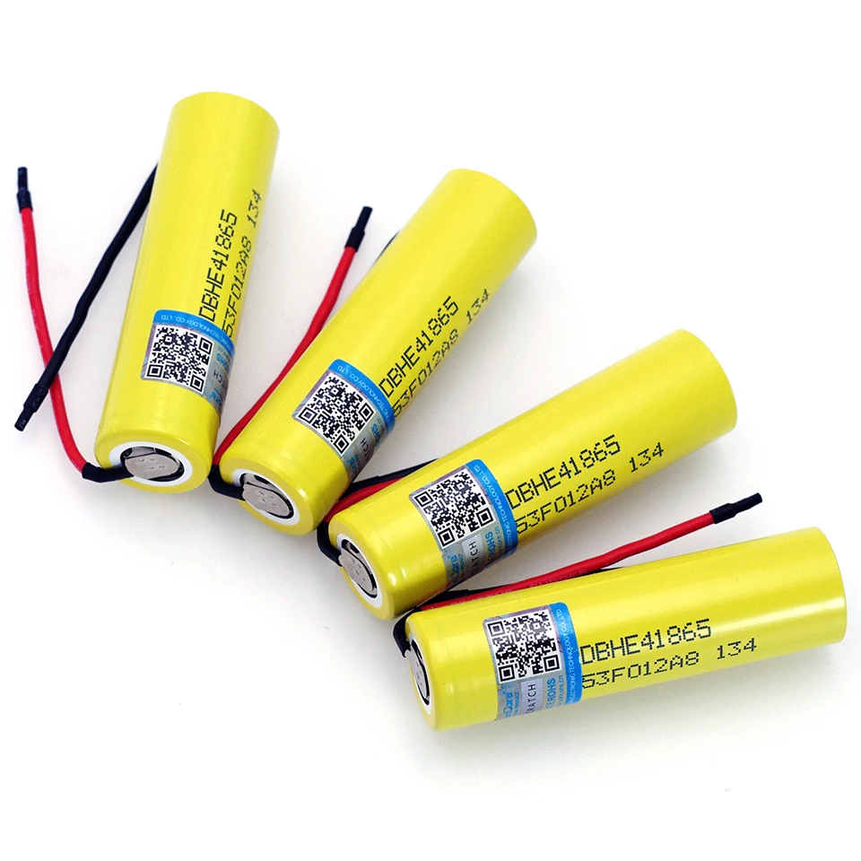4pcs/lot VariCore Original HE4 2500mAh li-lon battery 18650 3.7V rechargeable battery 20A discharge+DIY Silica gel cable
4pcs/lot VariCore Original HE4 2500mAh li-lon battery 18650 3.7V rechargeable battery 20A discharge+DIY Silica gel cable