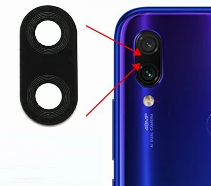 1 шт. новый стеклянный чехол для объектива камеры с клеем Xiaom Redmi Note 7 Pro|Корпусы и