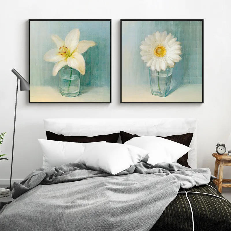Classic White Flower Print Home Decor Nordic Canvas Painting Wall Art Traditional Picture Living Room Nordic Art Decor Painting
Classic White Flower Print Home Decor Nordic Canvas Painting Wall Art Traditional Picture Living Room Nordic Art Decor Painting