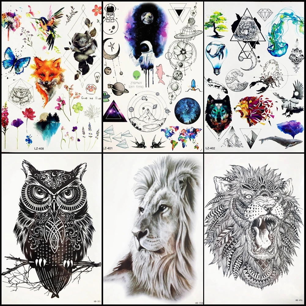 Galaxy Stars Men Chest Lion Tattoo Stickers Women Arm Planet Temporary Tattoo Black Lion Water Transfer Tattoo Cosmetic Decals
Galaxy Stars Men Chest Lion Tattoo Stickers Women Arm Planet Temporary Tattoo Black Lion Water Transfer Tattoo Cosmetic Decals