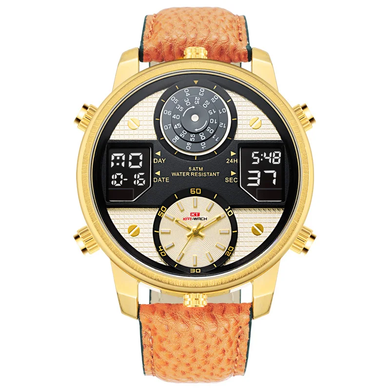 2021 Top Brand Big Dial Black Dual Display Army Man Watches Leather Band Steel Men Male Quartz Watch Wristwatches
2021 Top Brand Big Dial Black Dual Display Army Man Watches Leather Band Steel Men Male Quartz Watch Wristwatches