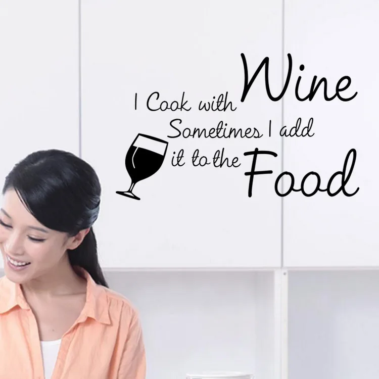 I COOK WITH WINE Vinyl Wall Decal Kitchen Quotes Diy Art Mural Removable Wall Stickers Home Decor
I COOK WITH WINE Vinyl Wall Decal Kitchen Quotes Diy Art Mural Removable Wall Stickers Home Decor