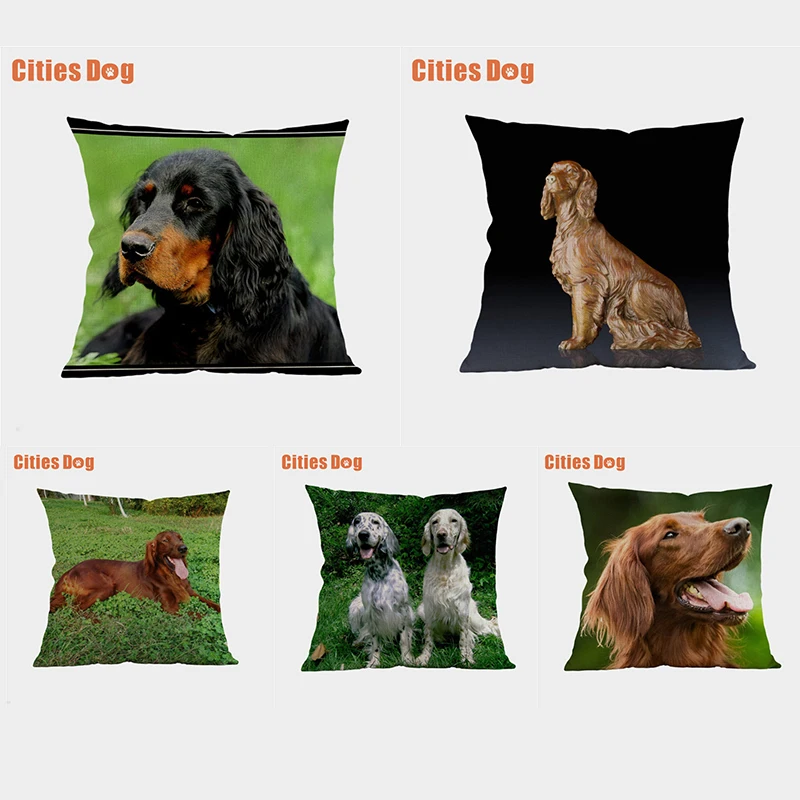 Gordon Snow Dog Decorative Cushion cover Pillows coussin Animal Gordon Setter dogs linen decoration Car sofa throw Pillow cover
Gordon Snow Dog Decorative Cushion cover Pillows coussin Animal Gordon Setter dogs linen decoration Car sofa throw Pillow cover