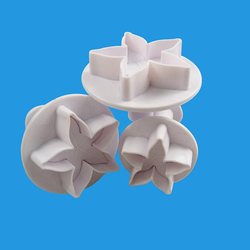 Baking 3PCS Five-Pointed Star Flower Leaf Plunger Cutter Fondant Decor Sugar Craft Mold Cookie Cutter DIY Cake Decorating Tools
Baking 3PCS Five-Pointed Star Flower Leaf Plunger Cutter Fondant Decor Sugar Craft Mold Cookie Cutter DIY Cake Decorating Tools