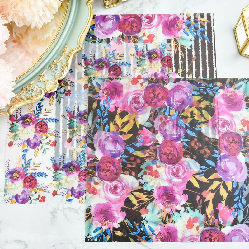 ZFPARTY 18pcs Vintage Flowers Pattern Vellum Paper Stickers for Scrapbooking Happy Planner/Card Making/Journaling Project
ZFPARTY 18pcs Vintage Flowers Pattern Vellum Paper Stickers for Scrapbooking Happy Planner/Card Making/Journaling Project