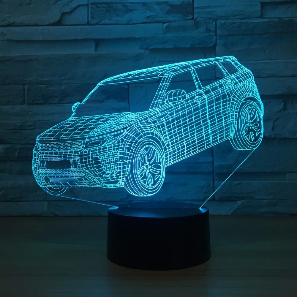 Acrylic Car Model 3D LED Table Lamp Home Party Decor 7 Colors Changing Night Light Home Decorations Kids Gift
Acrylic Car Model 3D LED Table Lamp Home Party Decor 7 Colors Changing Night Light Home Decorations Kids Gift