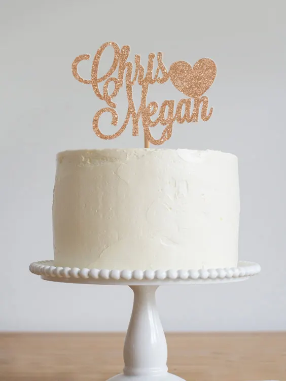 Personalized heart glitter wedding cake toppers birthday engagement bridal shower party decor
Personalized heart glitter wedding cake toppers birthday engagement bridal shower party decor