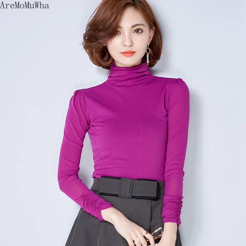 AreMpMuWha 2019 New Slim Mesh shirt High Collar Bottoming Shirt Women Fashion Long-sleeved Shirt Wild Lace Shirt Tide MH163
AreMpMuWha 2019 New Slim Mesh shirt High Collar Bottoming Shirt Women Fashion Long-sleeved Shirt Wild Lace Shirt Tide MH163