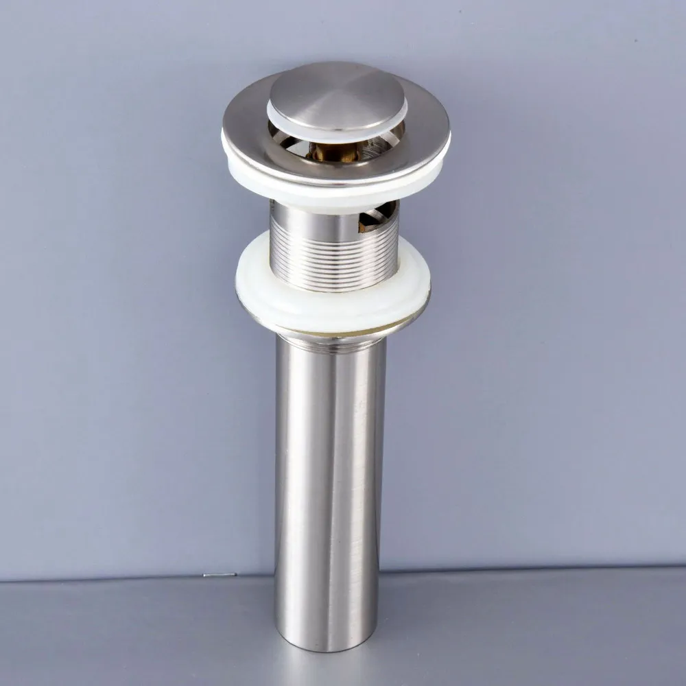 Brushed Nickel Brass Small Round Cap Pop Up Bathroom Sink Basin Waste / Drain With Overflow Bathroom Accessory msd073
Brushed Nickel Brass Small Round Cap Pop Up Bathroom Sink Basin Waste / Drain With Overflow Bathroom Accessory msd073