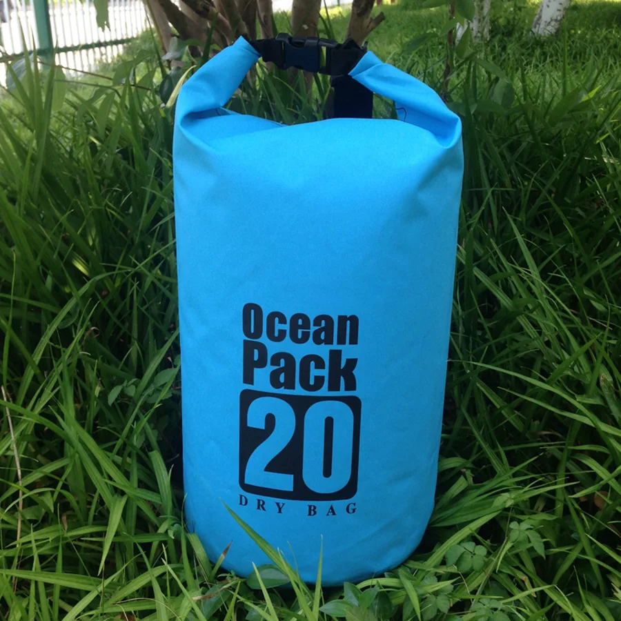 Водонепроницаемый сумки 20L открытый дрейфующий пляж ведро ПВХ брезент баррель