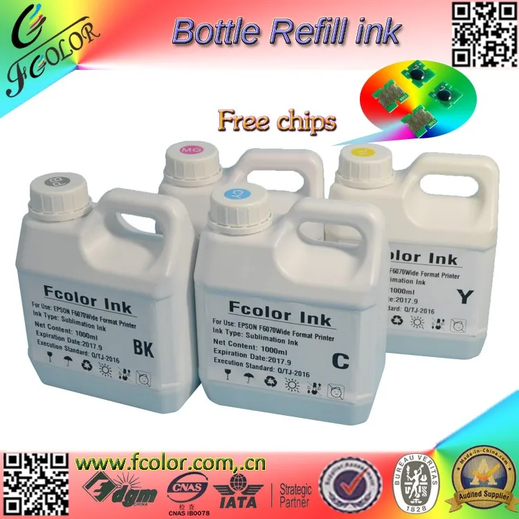 Free shipping Dye sublimation ink for Epson SureColor F6070 F6000 F7000 Sublimation ink with Free Chip T7411-4
Free shipping Dye sublimation ink for Epson SureColor F6070 F6000 F7000 Sublimation ink with Free Chip T7411-4