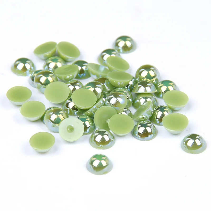 Jelly Grass Green AB Color 1.5mm~12mm All Size Choice Flat back ABS round Half Pearl beads, imitation plastic half pearl beads
Jelly Grass Green AB Color 1.5mm~12mm All Size Choice Flat back ABS round Half Pearl beads, imitation plastic half pearl beads
