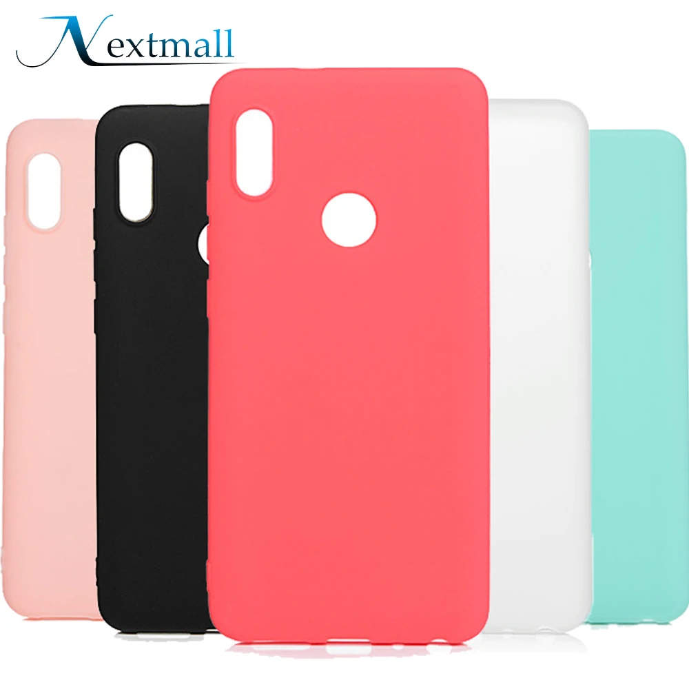 Nextmall Мягкие TPU Чехлы для Fundas Xiaomi 6X A2 Дело Капа тонкий Карамельный цвет кремния