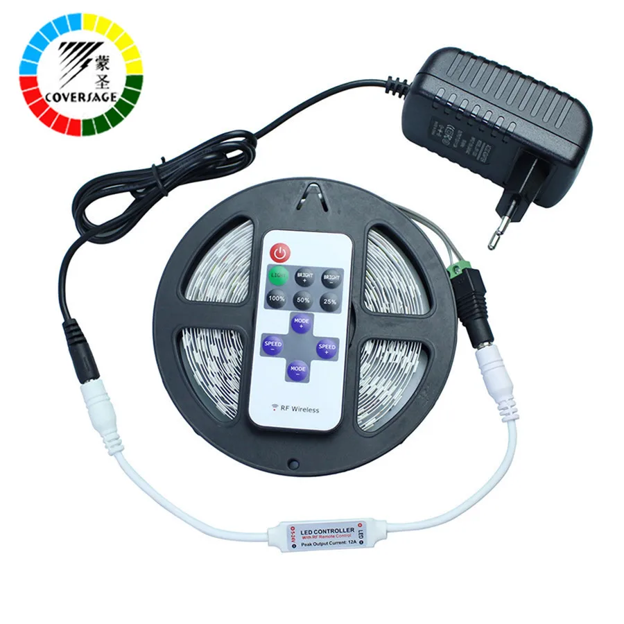 Coversage 5630 Led Strip 5M 300Leds Flexible Waterproof Light Ceiling DC12V 60Leds/M RF Remote Controller Home Decoration Lamp
Coversage 5630 Led Strip 5M 300Leds Flexible Waterproof Light Ceiling DC12V 60Leds/M RF Remote Controller Home Decoration Lamp