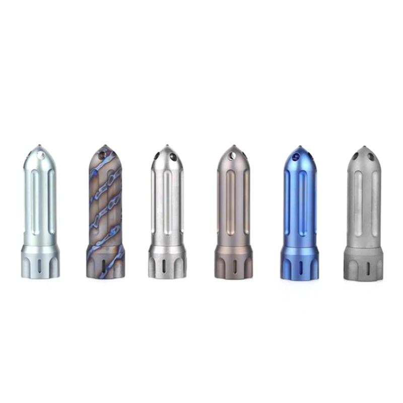 1PC EDC Titanium Alloy Rocket Waterproof Mini Storage Medicine Pill Bottle Container Keychain Pendant Can Install Tritium Tube
1PC EDC Titanium Alloy Rocket Waterproof Mini Storage Medicine Pill Bottle Container Keychain Pendant Can Install Tritium Tube