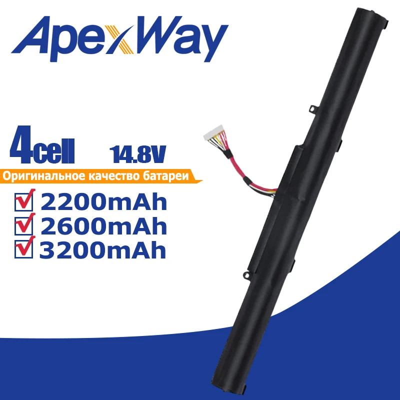 ApexWay 14,8 В Аккумулятор для ноутбука Asus A41-X550E A450V A450 A450J F450E F450 F450C F450JF X450E X450 X450J X550D X751L X751M
ApexWay 14,8 В Аккумулятор для ноутбука Asus A41-X550E A450V A450 A450J F450E F450 F450C F450JF X450E X450 X450J X550D X751L X751M