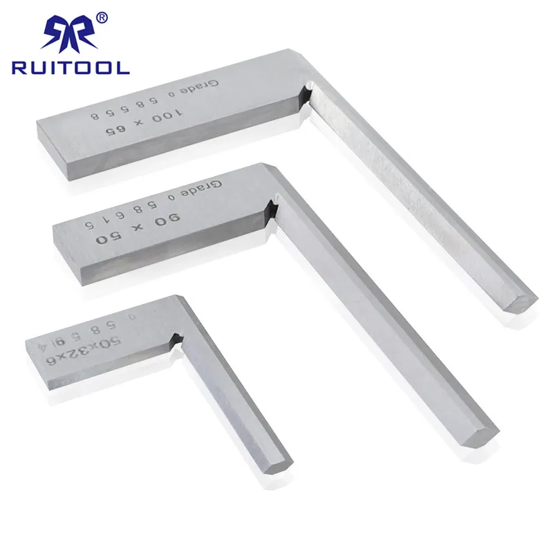 90 degree Angle Square Ruler 50*32/90*50mm/100*65 Stainless Steel Marking Gauge Grade 0 Narrow Side
90 degree Angle Square Ruler 50*32/90*50mm/100*65 Stainless Steel Marking Gauge Grade 0 Narrow Side