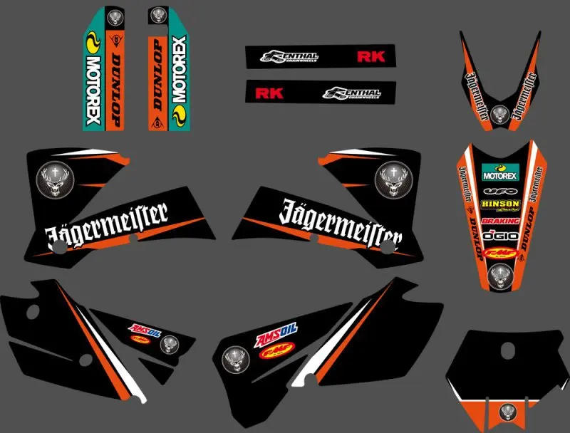 0292 NEW TEAM GRAPHICS WITH MATCHING BACKGROUNDS FIT FOR 2003-2004 SX 125/200/250/300/450/525
0292 NEW TEAM GRAPHICS WITH MATCHING BACKGROUNDS FIT FOR 2003-2004 SX 125/200/250/300/450/525