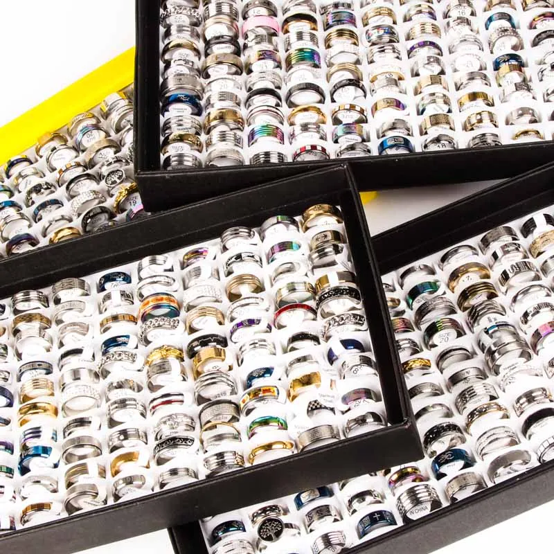wholesale lots bulk 100pcs ring set men women unisex stainless steel gold silver black mixed styles fashion rings jewelry
wholesale lots bulk 100pcs ring set men women unisex stainless steel gold silver black mixed styles fashion rings jewelry