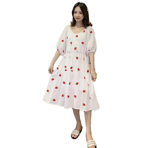 2019 New Korean Vintage Women Dress V Neck Elegant Fashion Print Dresses Loose Chic Casual Bow Brief Summer Dress
2019 New Korean Vintage Women Dress V Neck Elegant Fashion Print Dresses Loose Chic Casual Bow Brief Summer Dress