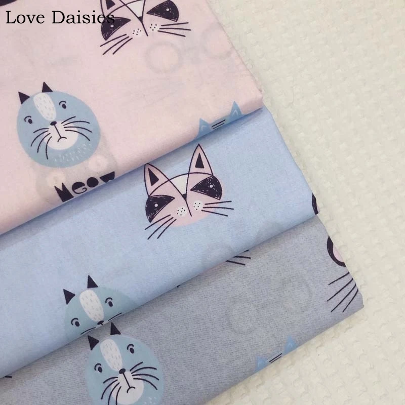 100% Cotton Twill Cartoon PINK BLUE GRAY Cute Black Blue Cat Fabrics for Kids Bedding Sheet Handwork Decor Apparel Dress
100% Cotton Twill Cartoon PINK BLUE GRAY Cute Black Blue Cat Fabrics for Kids Bedding Sheet Handwork Decor Apparel Dress