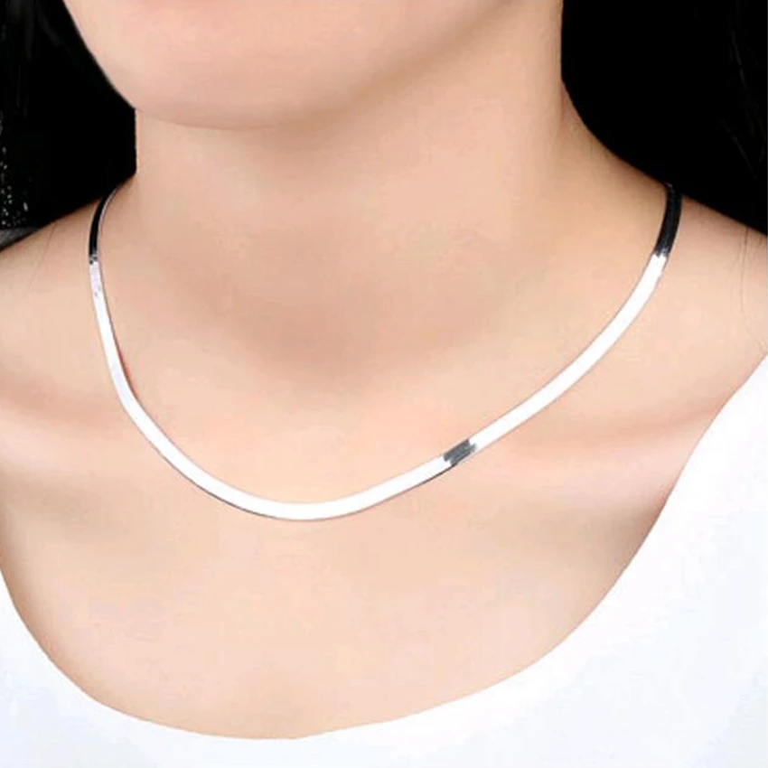 NEHZY S925 Stamp silver new Jewelry Men's classic blade necklace ladies temperament short section flat snake chain high-end
NEHZY S925 Stamp silver new Jewelry Men's classic blade necklace ladies temperament short section flat snake chain high-end