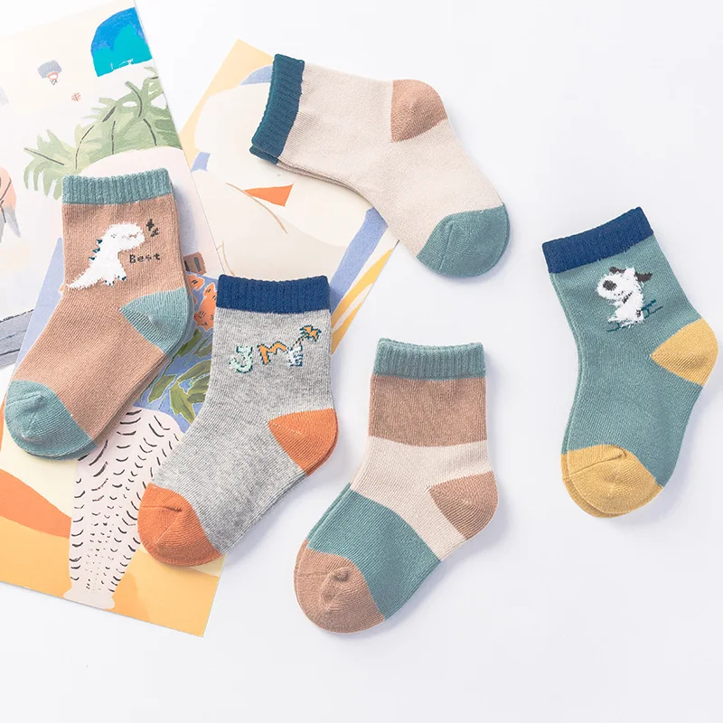 5Pairs /Lot Child Socks Spring Autumn New Baby Cotton Cartoon Striped Sports Tube Socks 1-5 Years
5Pairs /Lot Child Socks Spring Autumn New Baby Cotton Cartoon Striped Sports Tube Socks 1-5 Years