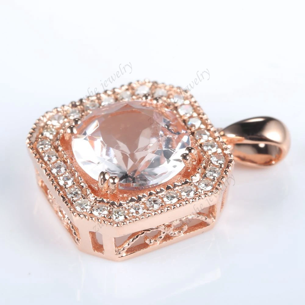 BAIHE 8MM Round Cut Morganite Diamonds Solid 14k Rose Gold Wedding Gift Fine Jewelry Engagement Gift Morganite Pendant
BAIHE 8MM Round Cut Morganite Diamonds Solid 14k Rose Gold Wedding Gift Fine Jewelry Engagement Gift Morganite Pendant