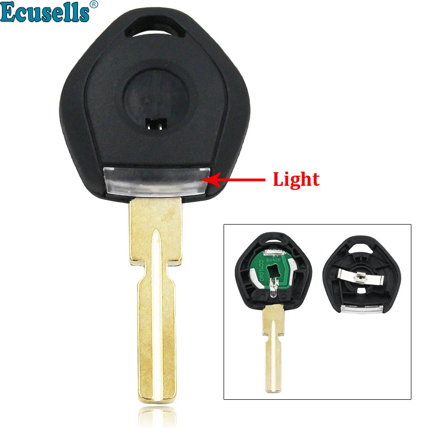 

Transponder key shell case fob with LED light for BMW 3 5 6 7 8 series Z3 HU58 unuct blade