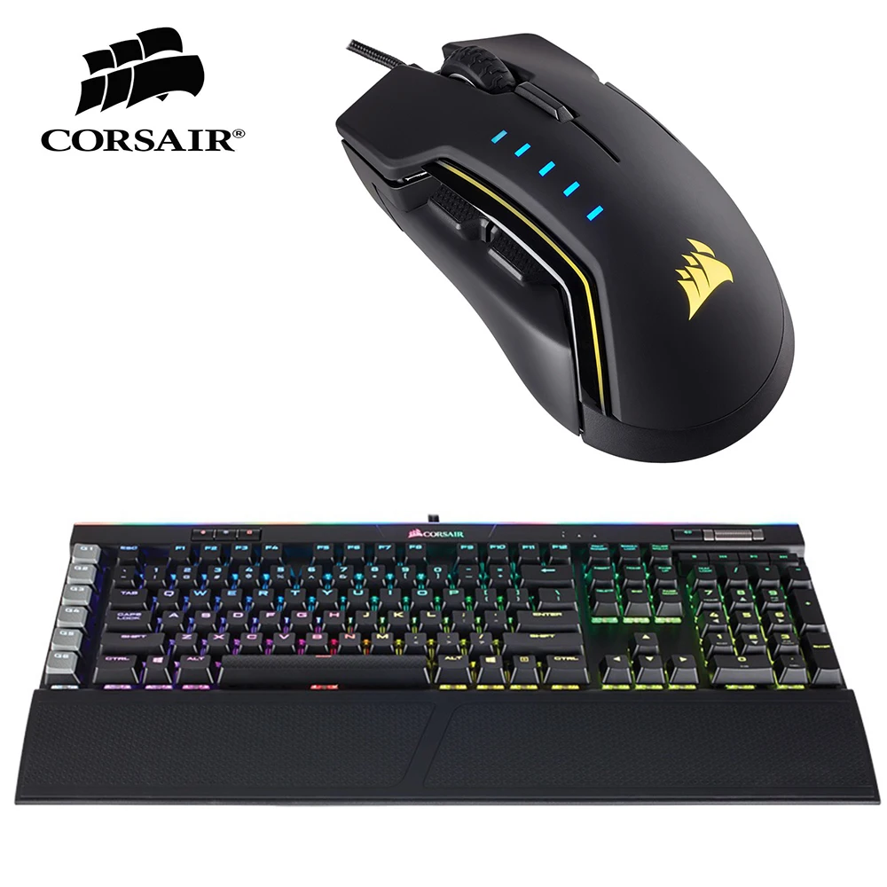 Corsair K95 платины RGB Проводная Механическая клавиатура Cherry MX Скорость выключатель +