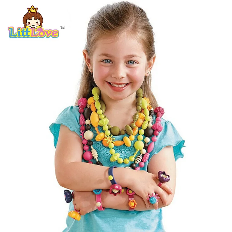 LittLove 200 шт. DIY Pop Beads ювелирные изделия модные игрушки детские развивающие блоки