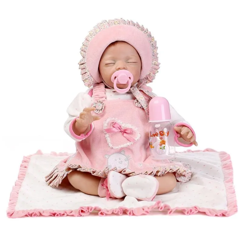 Newborn Doll 22 Inch Reborn Baby Girl Doll sleepin Lifelike toddlers toy handmade can DIY bb reborn play house presents
Newborn Doll 22 Inch Reborn Baby Girl Doll sleepin Lifelike toddlers toy handmade can DIY bb reborn play house presents
