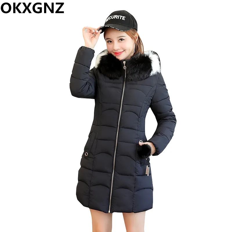 2019 Winter Jacket Women Big Fur Hooded Parka Long Coats Cotton Padded Ladies Overcoat Warm Thicken Jaqueta Feminina Inverno M77
2019 Winter Jacket Women Big Fur Hooded Parka Long Coats Cotton Padded Ladies Overcoat Warm Thicken Jaqueta Feminina Inverno M77