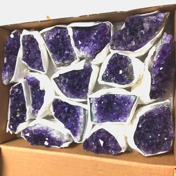 Drop Shipping 1 Box Natural Amethyst Cluster Quartz Crystal Raw Rock Purple Crystal Cluster Minerals Specimen Quartz Crystals
Drop Shipping 1 Box Natural Amethyst Cluster Quartz Crystal Raw Rock Purple Crystal Cluster Minerals Specimen Quartz Crystals